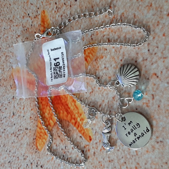 I'm really a mermaid Charm Necklace NWT - Picture 2 of 2